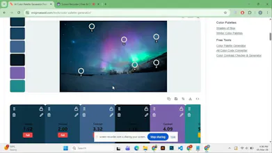 EnigmaEasel - AI Color Palette Generator gallery image