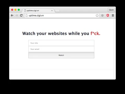 UpTime - Get notified when your website die