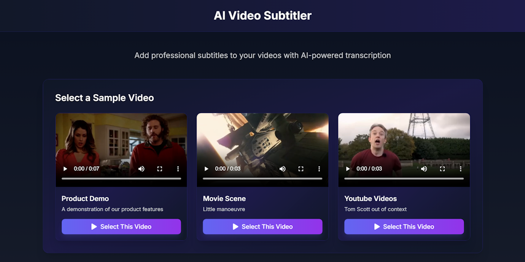 AI Video Subtitler
