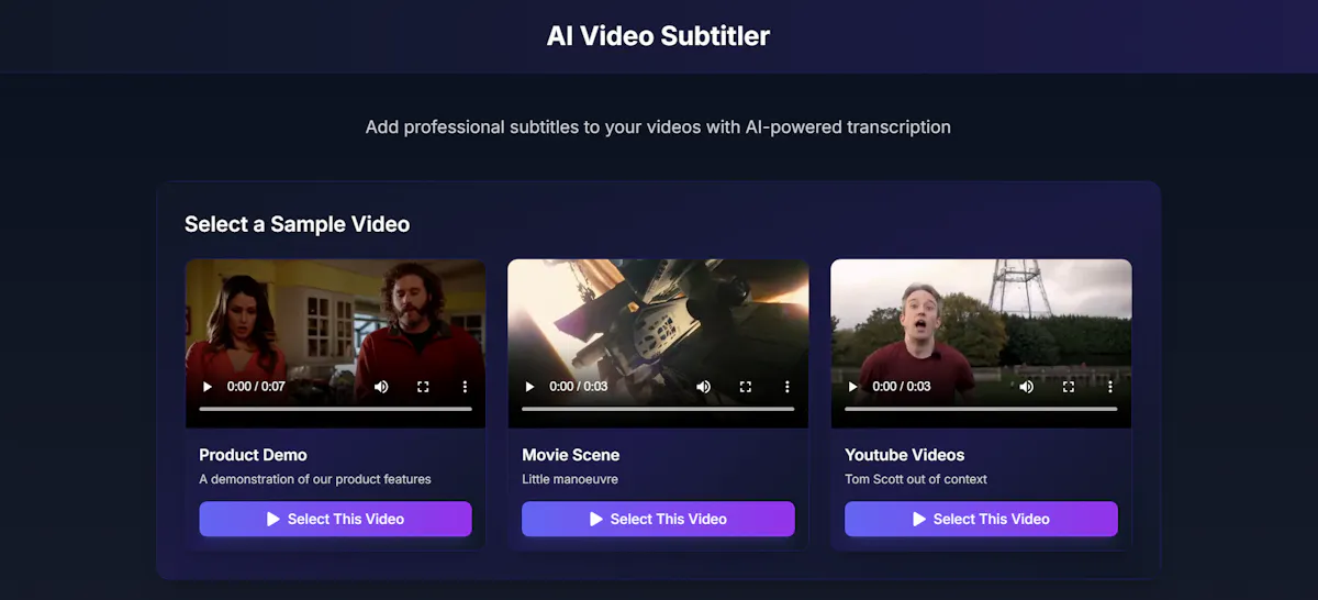 AI Video Subtitler