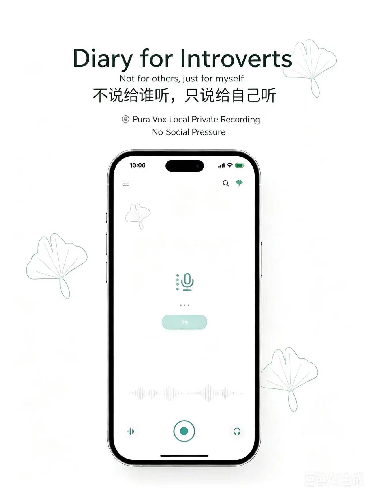 Pura Vox: Private Offline Voice Diary gallery image