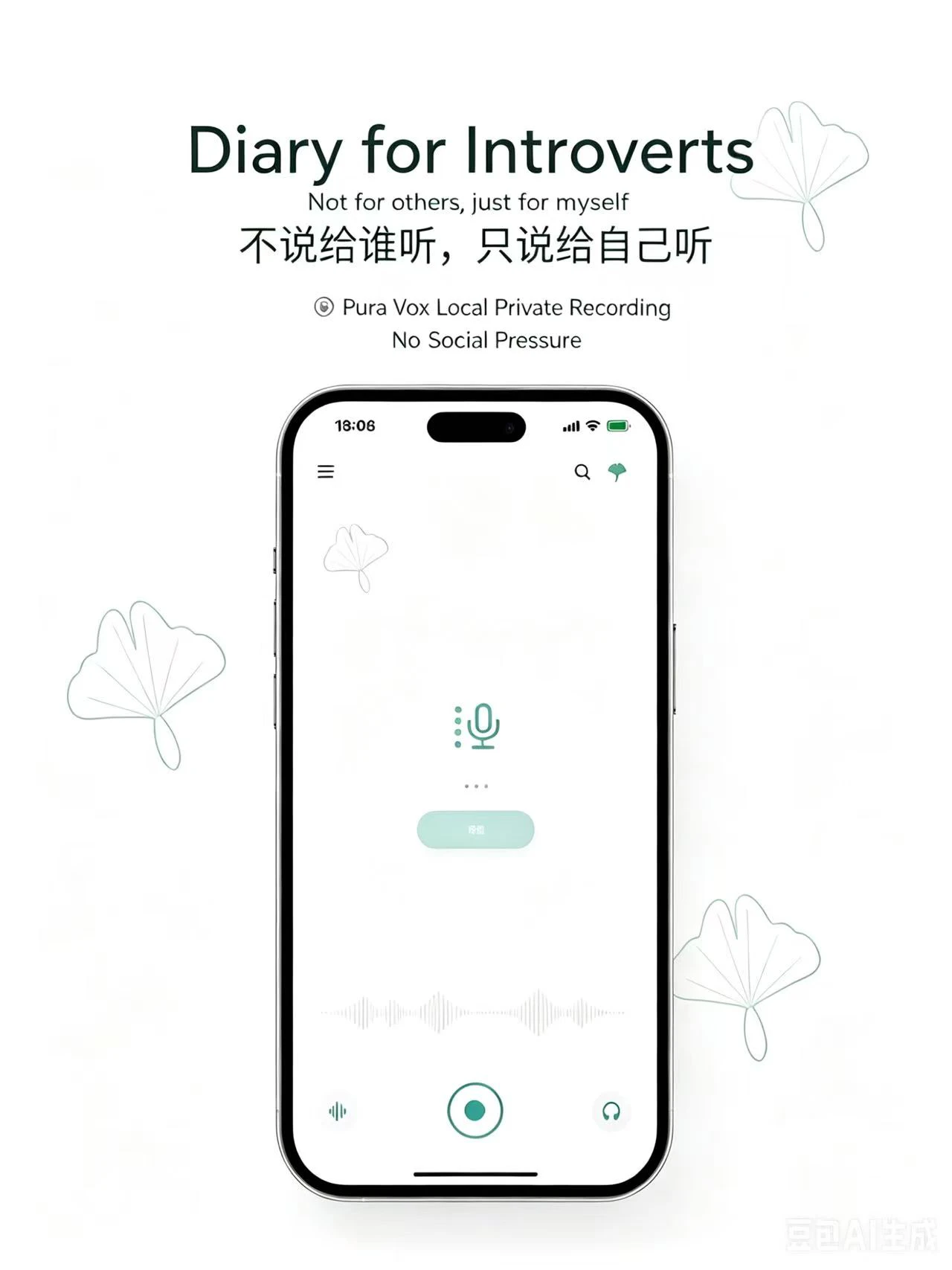 Pura Vox: Private Offline Voice Diary 截图 3