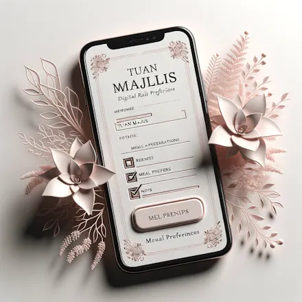Aesthetic Digital Wedding Invitation gallery image