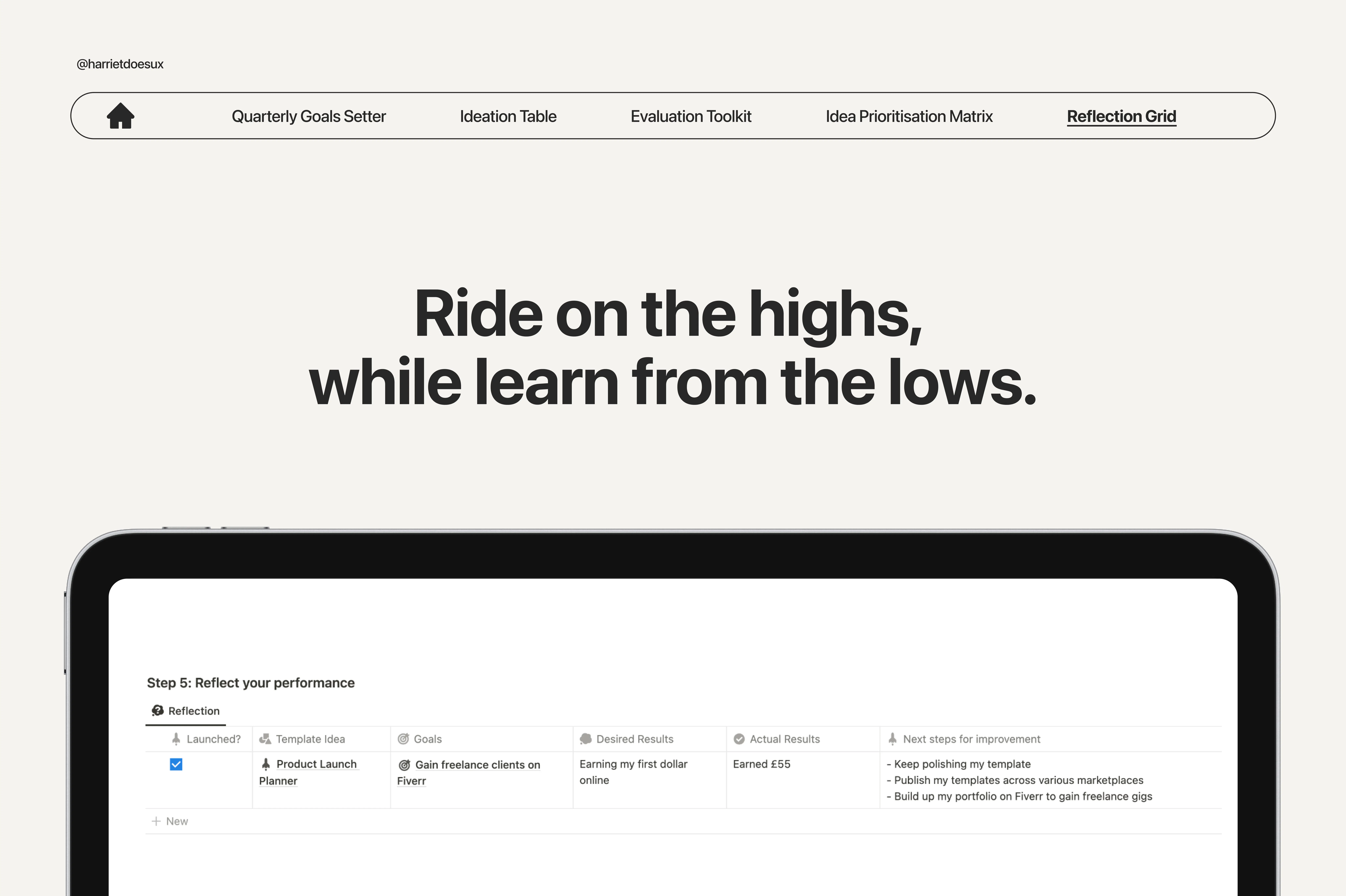 Notion Product Success Roadmap gallery image