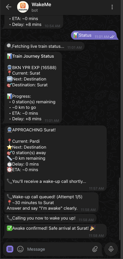 WakeMe - Screenshot 2 showing product features and functionality