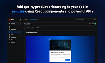 フリゲートコンポーネント - Reactアプリのオンボーディングにビジュアルに魅力的なコンポーネントを簡単に統合します。