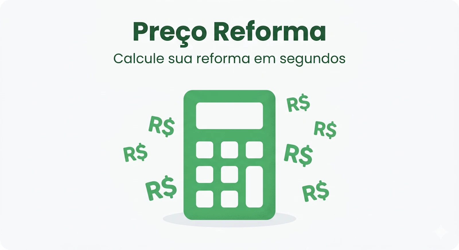 Preço Reforma  Calculadoras para Reforma screenshot 1