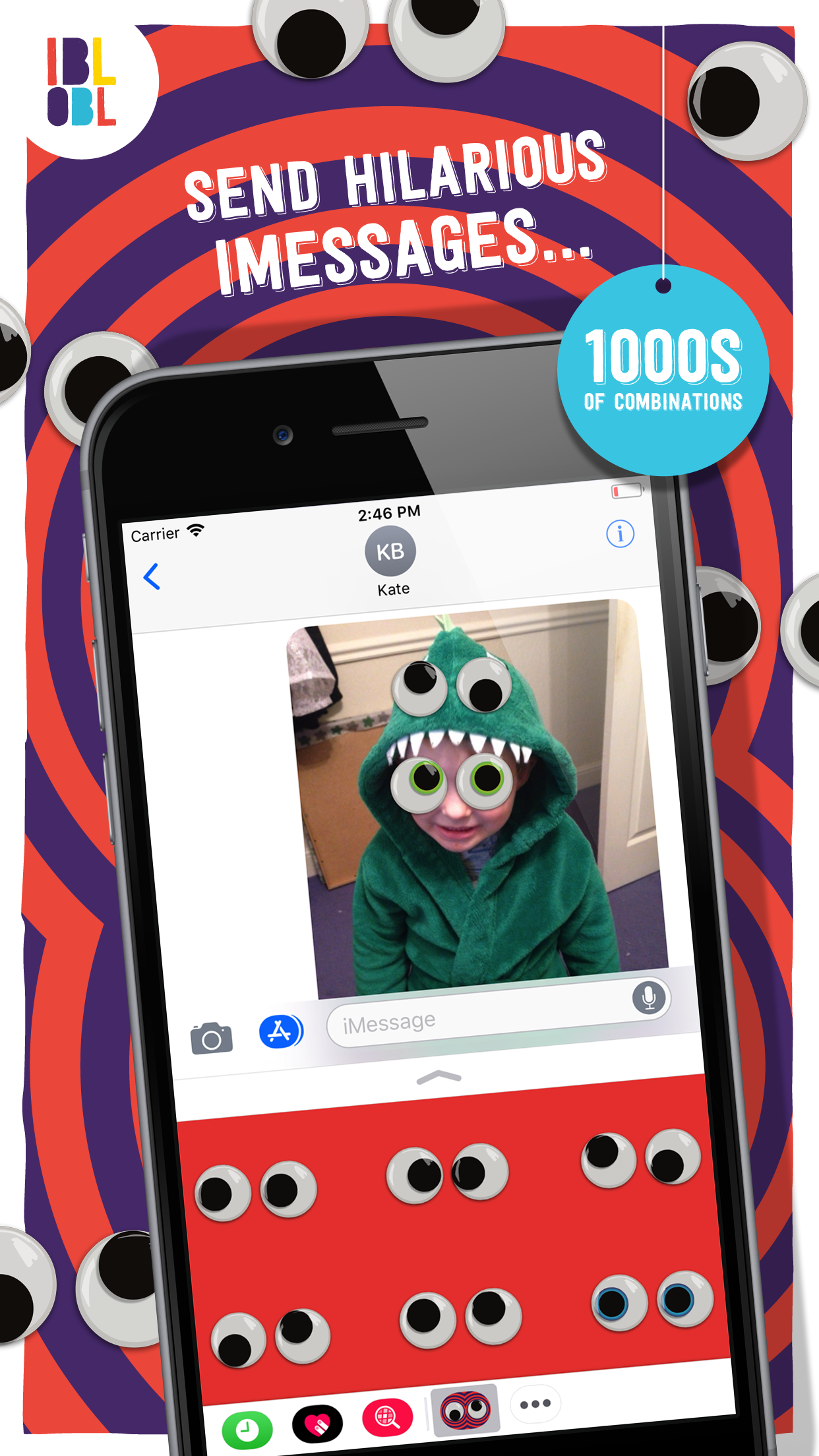 Ibbleobble Googly Eye Stickers for iMessage gallery image