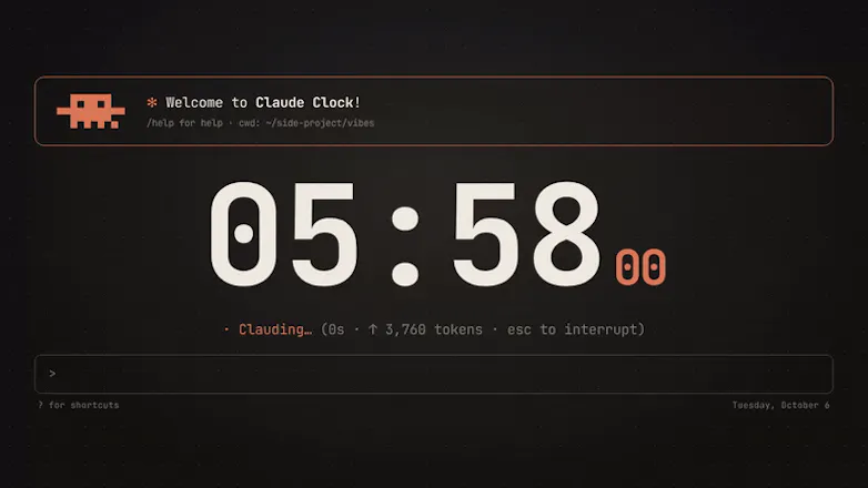 VibeClock Minimalist Flip Clock gallery image