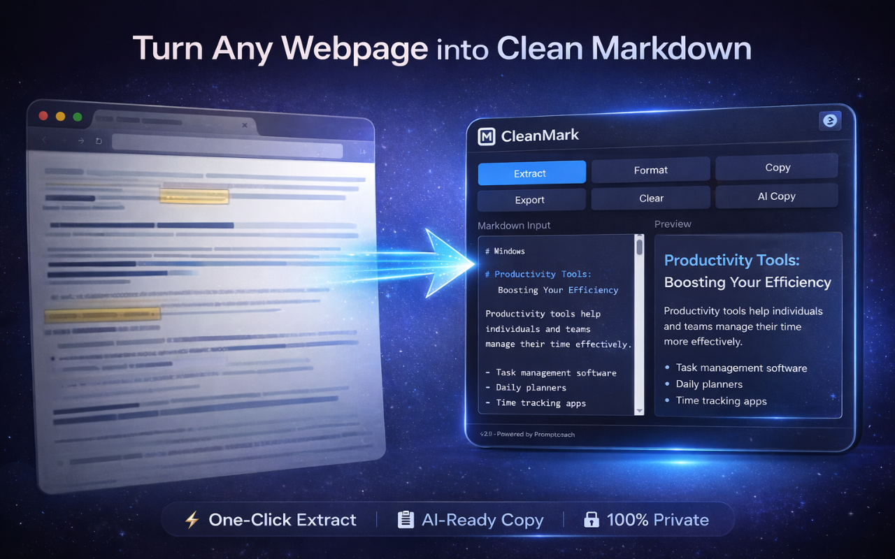 CleanMark - Smart Markdown Extractor gallery image