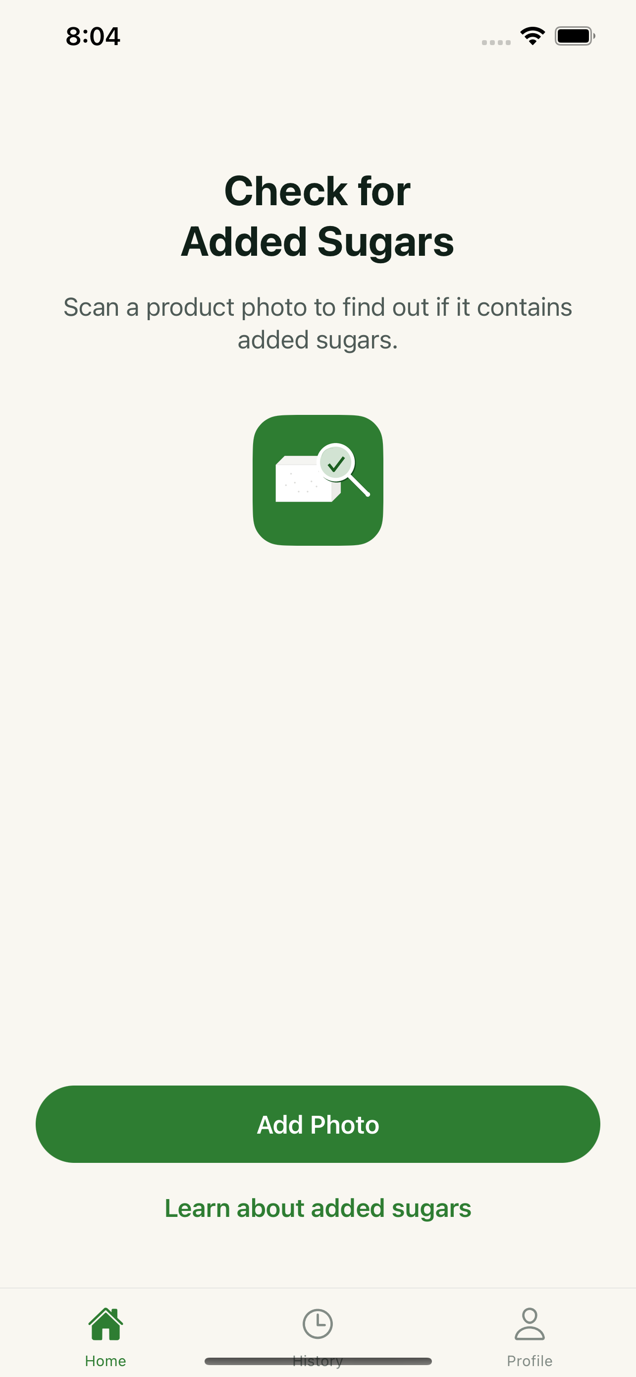Added Sugar Detector - Screenshot 5 showing product features and functionality