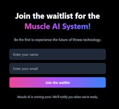 Muscle AI waitlist gallery image