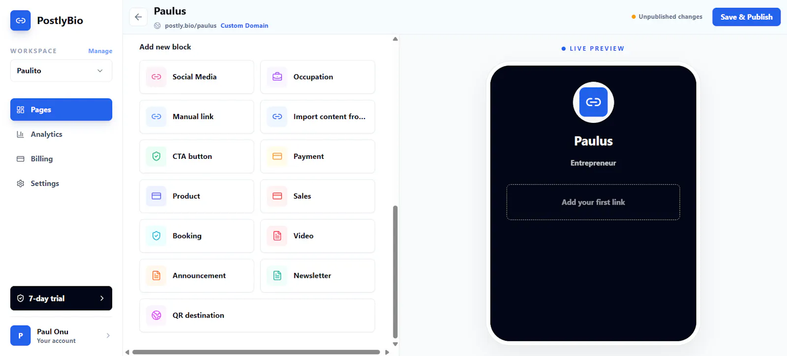 PostlyBio screenshot 3