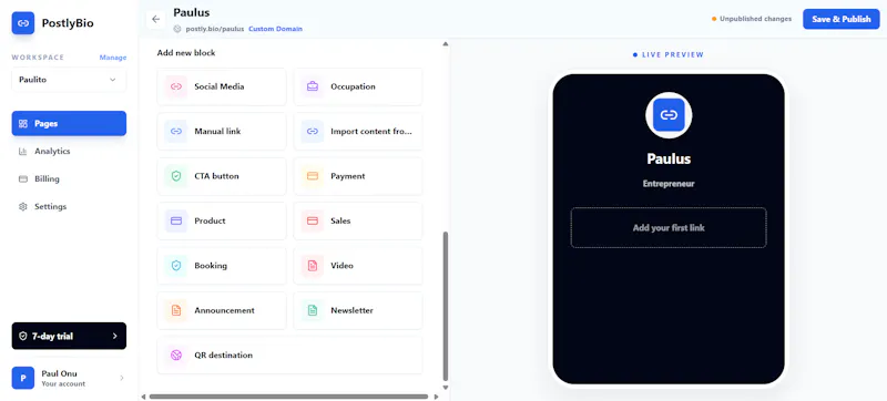 PostlyBio screenshot 3