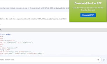 Bard2PDF - Convert Bard to PDF gallery image