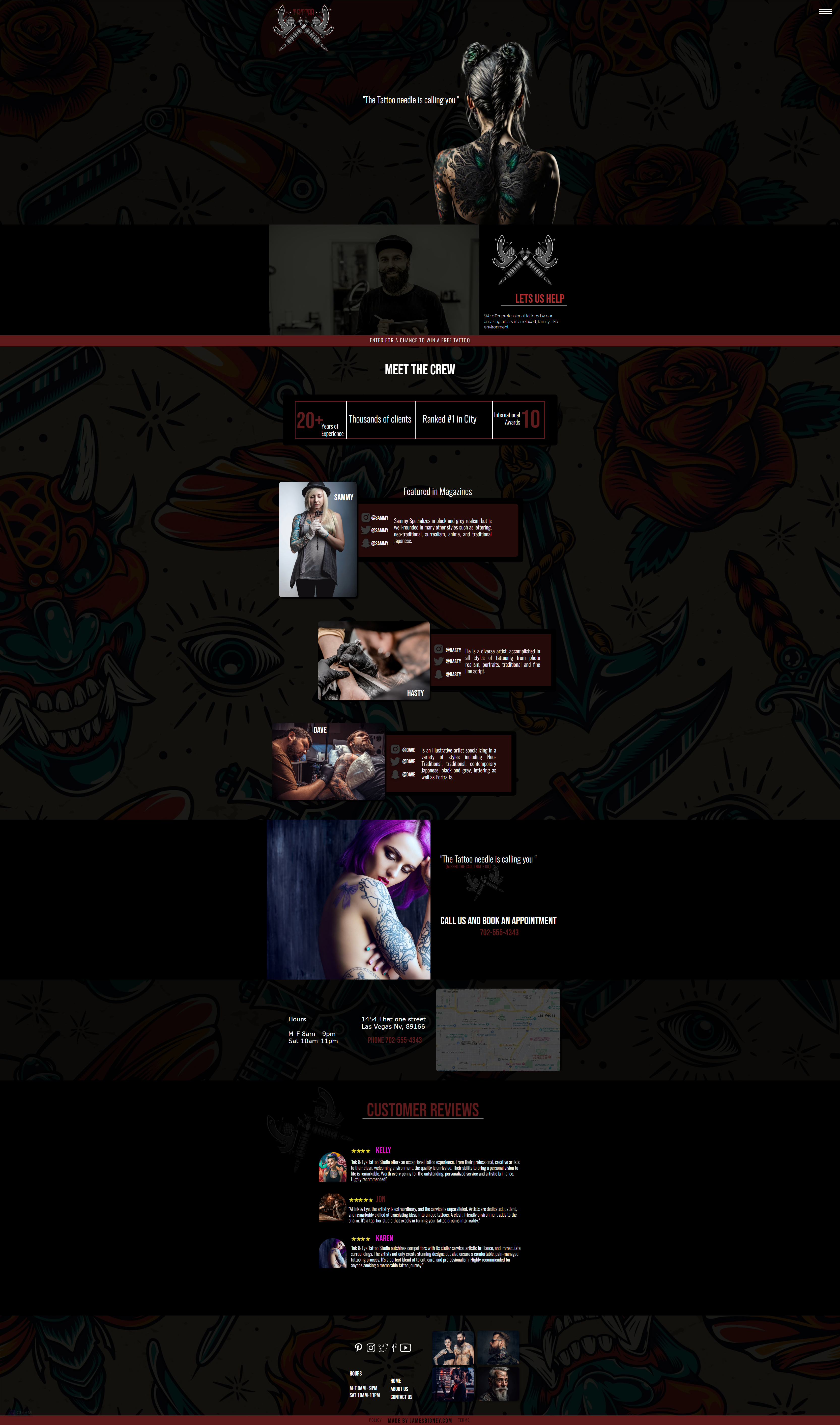 Media Inkflow | Kedai Tatu | Templat laman web - Sepenuhnya disesuaikan |Tiada kod |Mudah digunakan 2