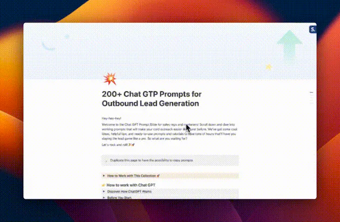 200 Sales & Outbound Chat GPT Prompts gallery image