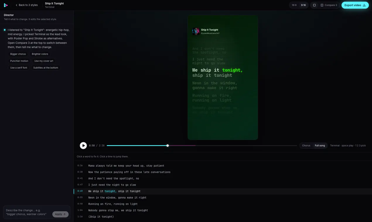 LyricVideoGenerator gallery image