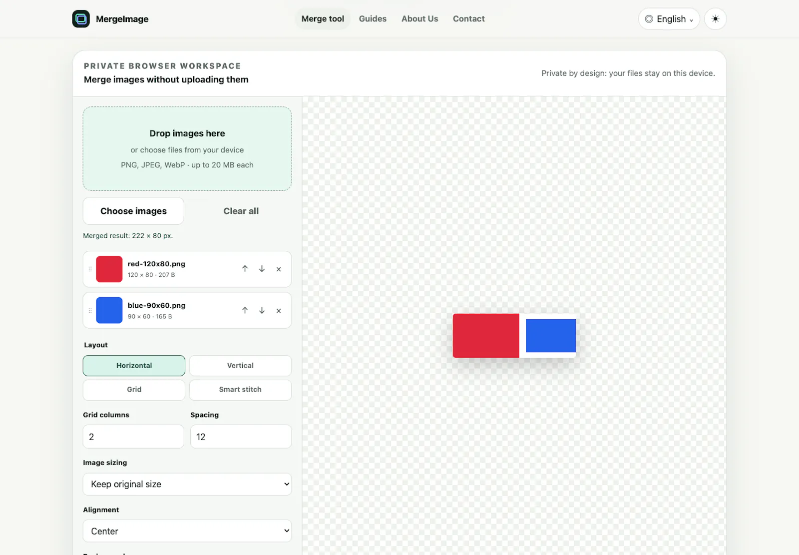 MergeImage screenshot 1