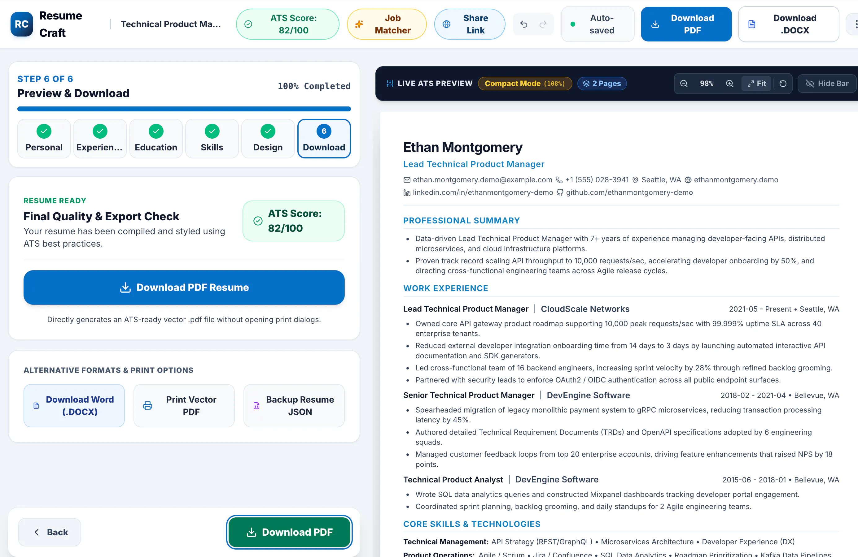 Resume Craft — Free AI Resume Builder gallery image