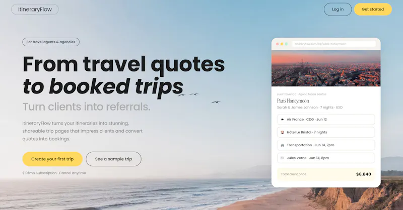 ItineraryFlow screenshot 1