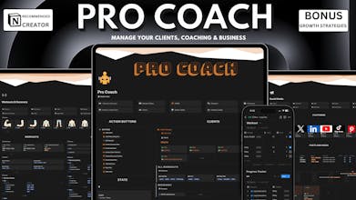 Personal Trainer Notion Template gallery image