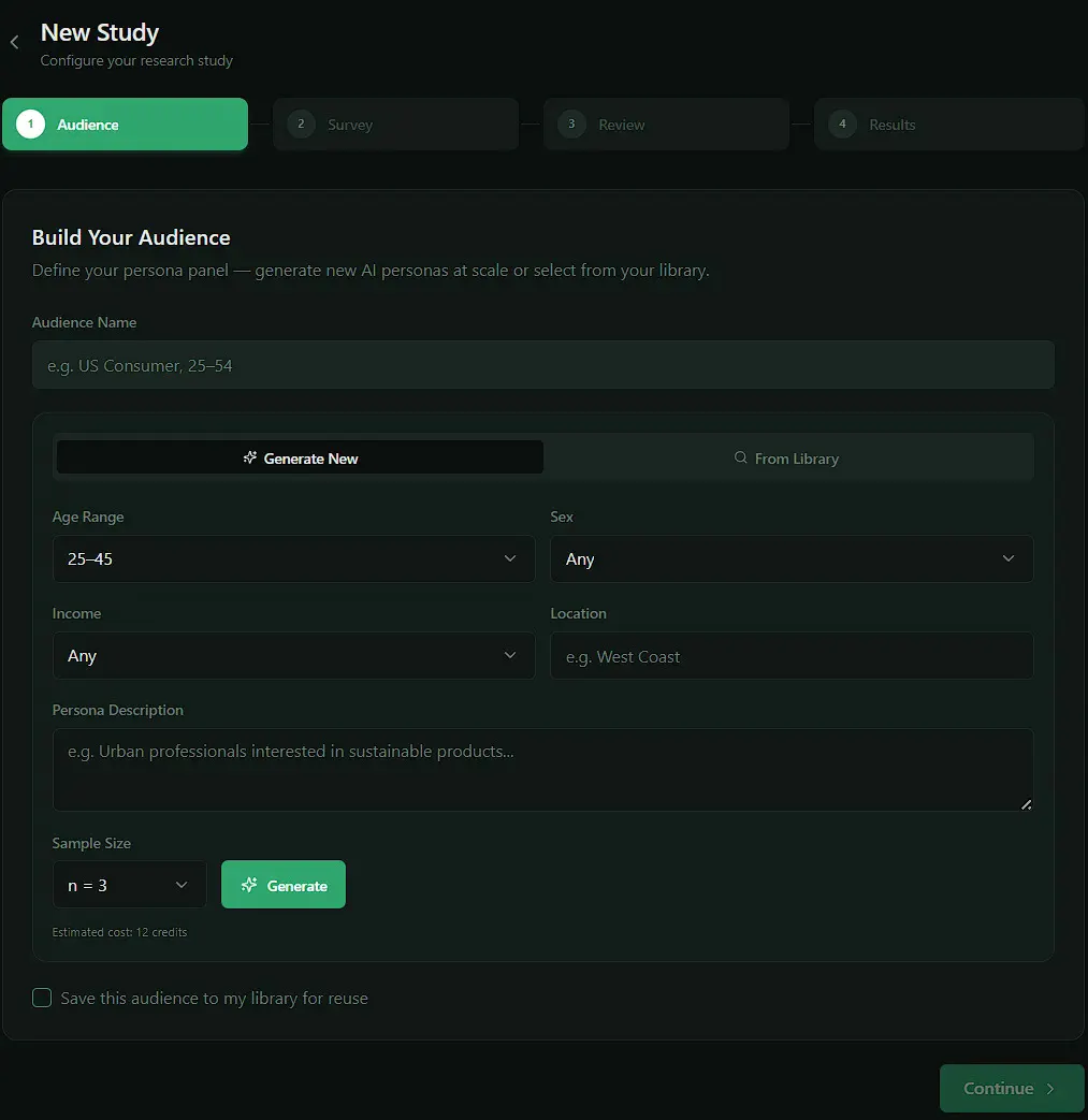 Self-Service AI market research platform gallery image
