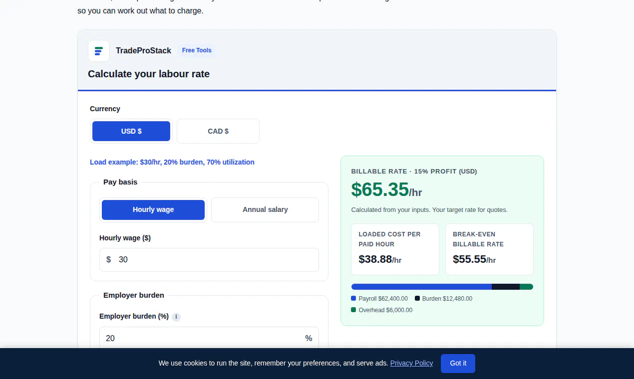 TradeProStack Free Tools gallery image