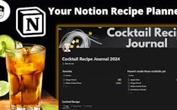 Cocktail Recipe Journal Notion Templates media 2