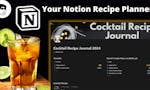 Cocktail Recipe Journal Notion Templates image