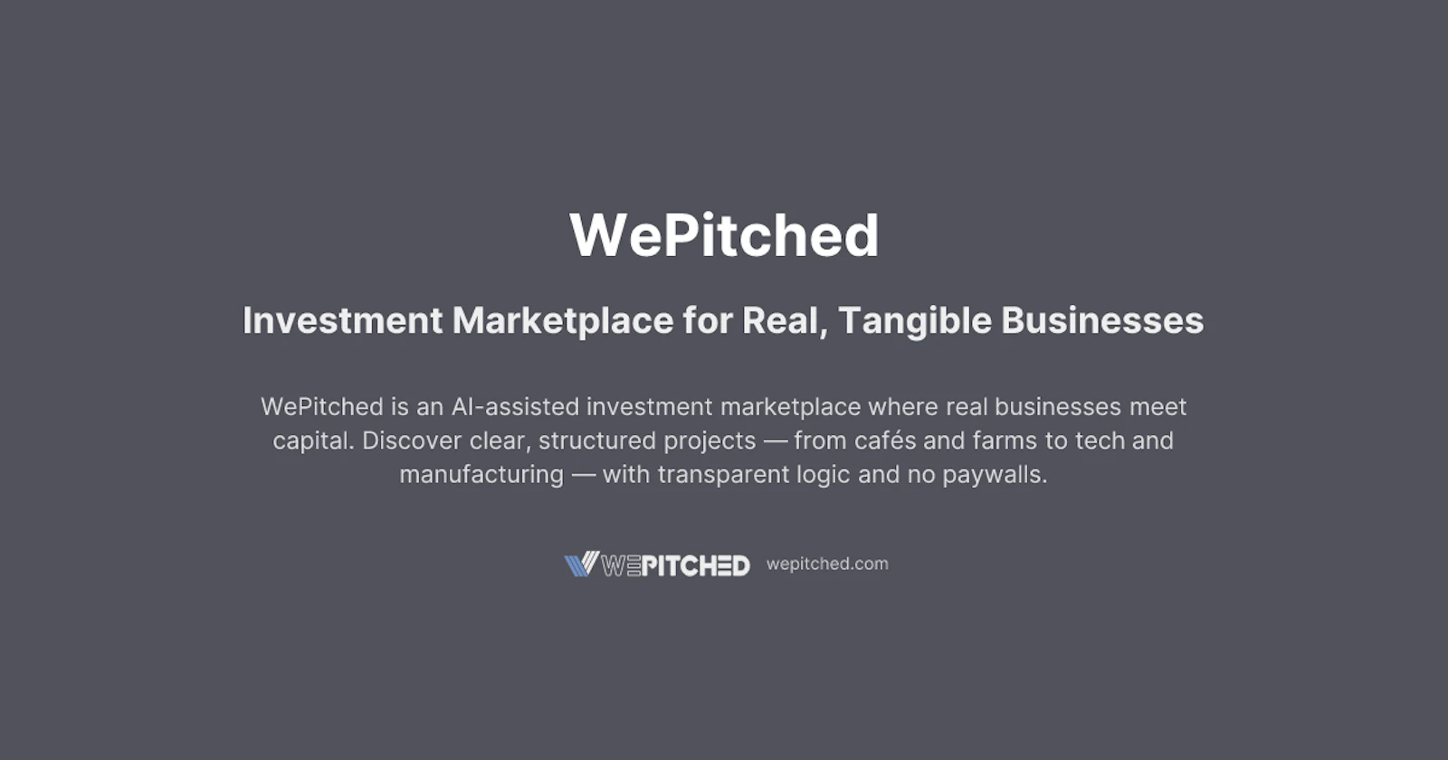 WePitched screenshot 1