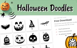 200+ Free Halloween SVG Doodles media 3
