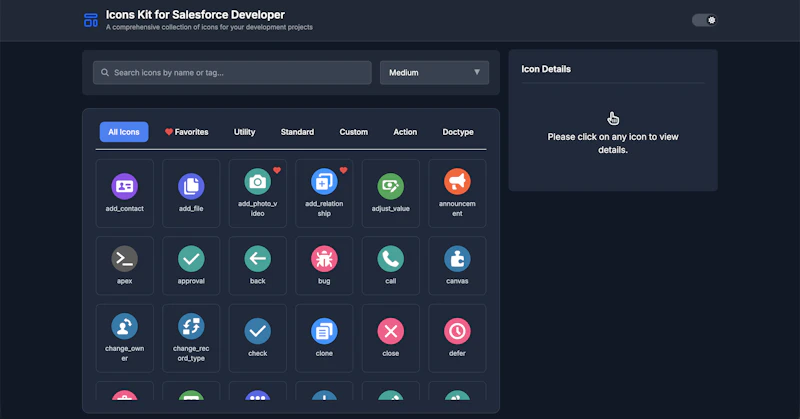 Icons Kit for Salesforce Developer screenshot 3
