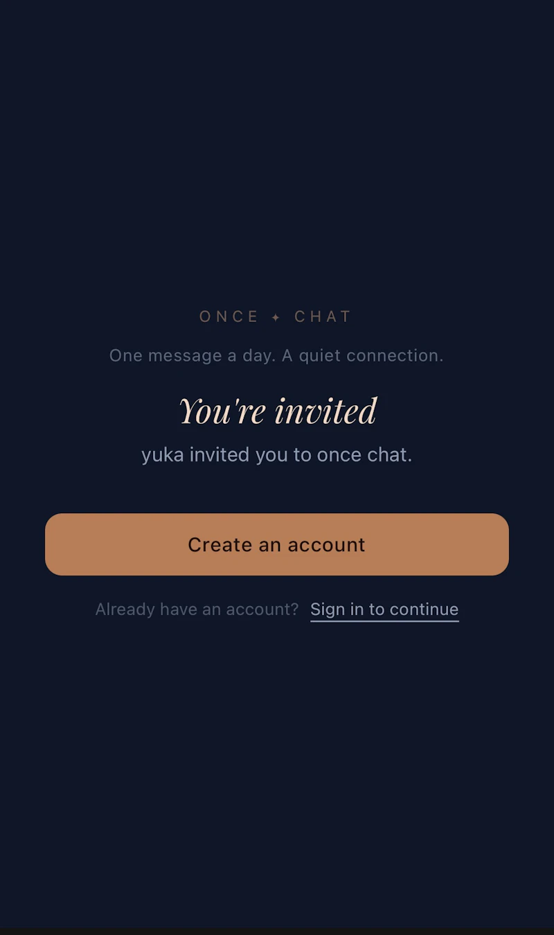 OnceChat screenshot 2