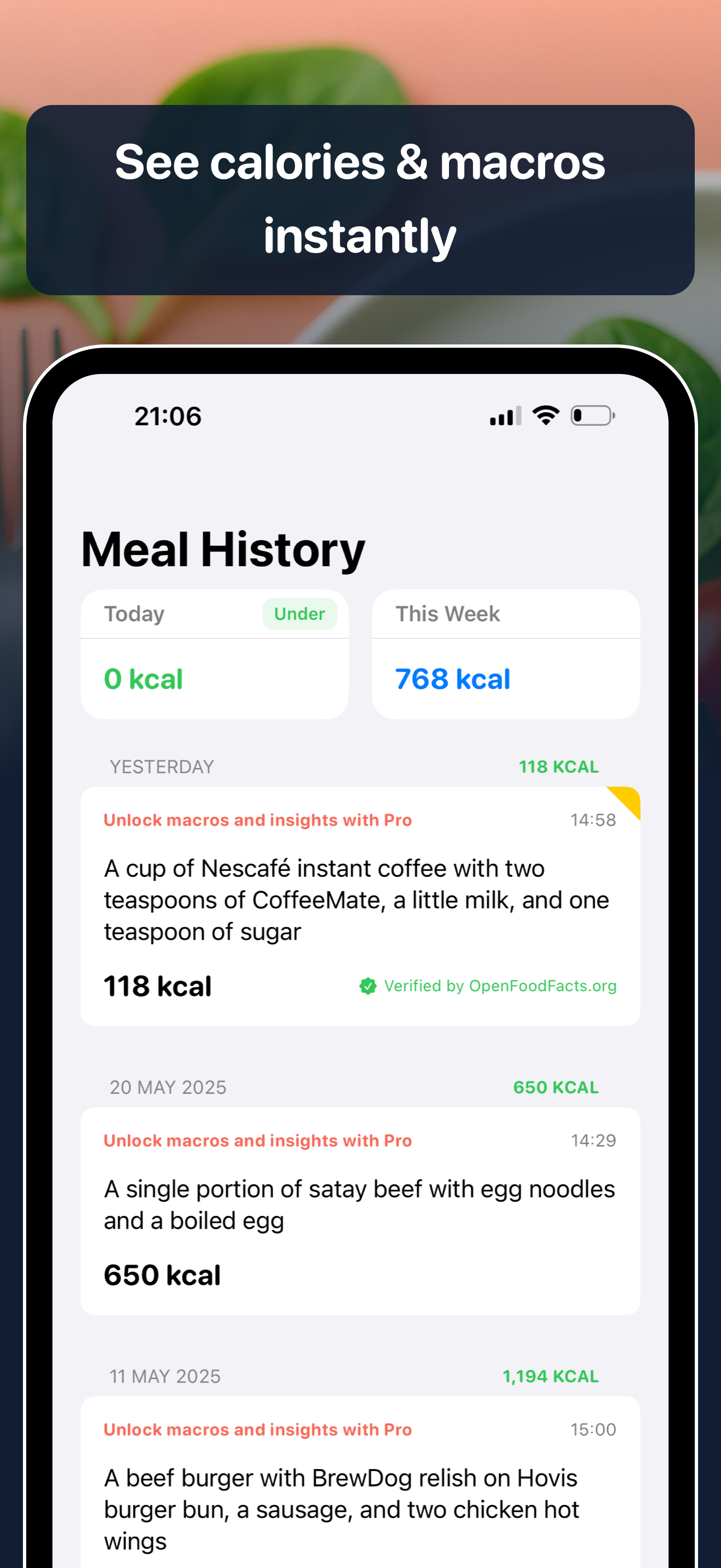 AteIQ v1.4 — Smarter AI Meal Tracking - Screenshot 2 preview