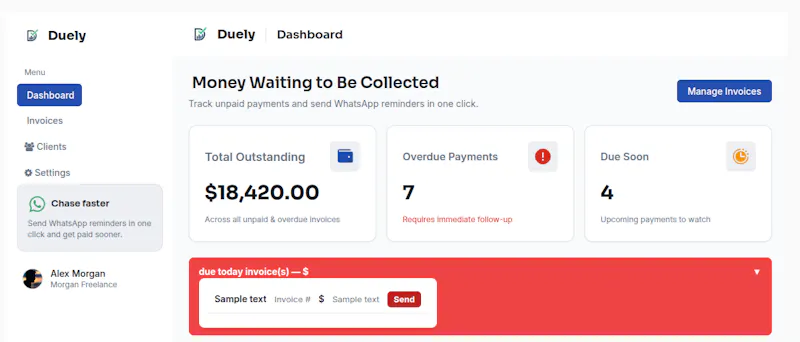 Duely — Smart Invoice Tracking screenshot 3