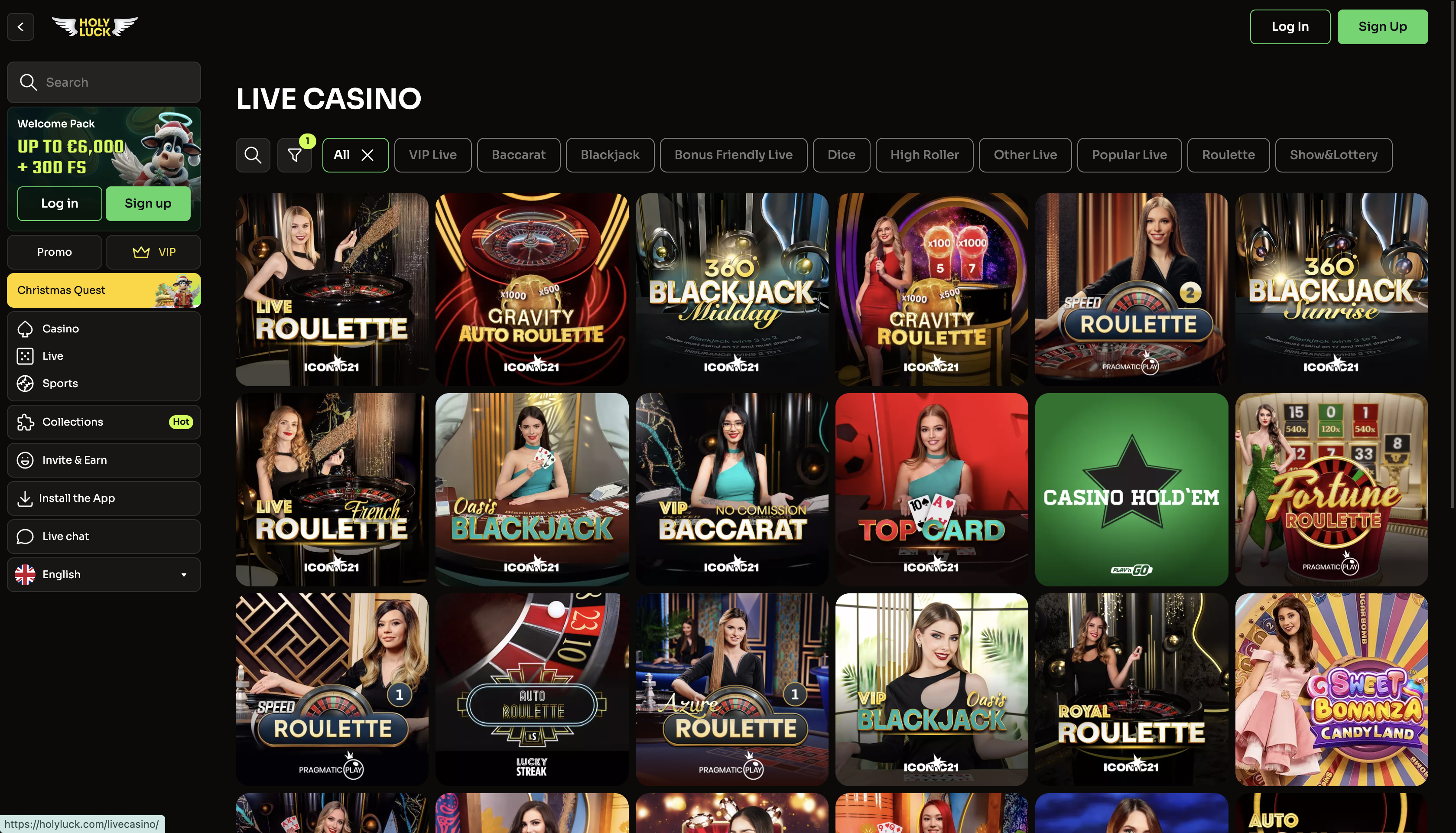 Holyluck - Screenshot 4 showing product features and functionality