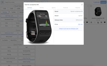The Fitness Tracker Database gallery image