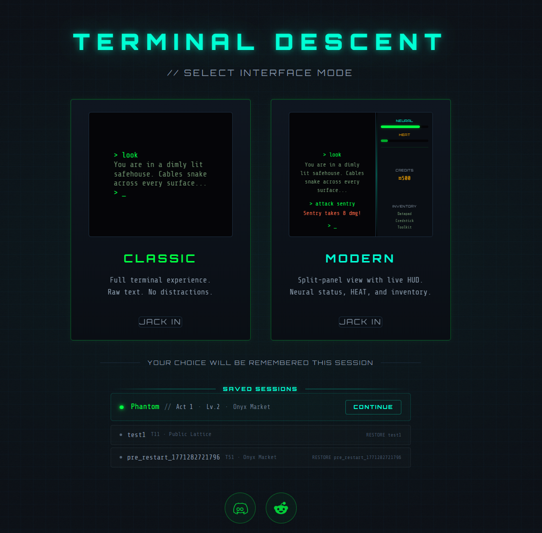 Terminal Descent - Screenshot 4 showing product features and functionality