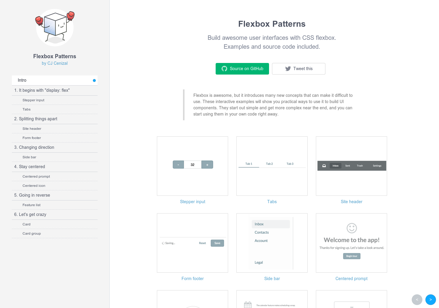 FlexboxPatterns Image