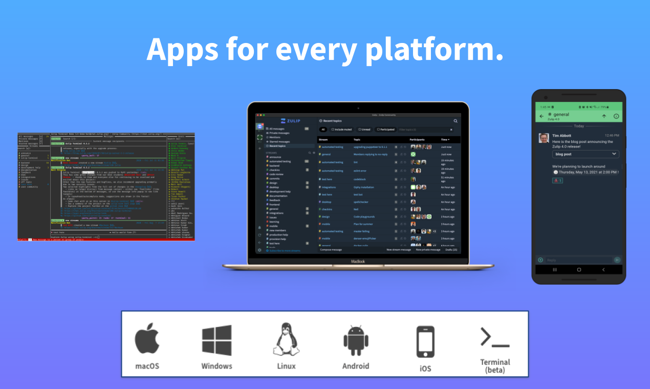 Zulip 4.0 gallery image