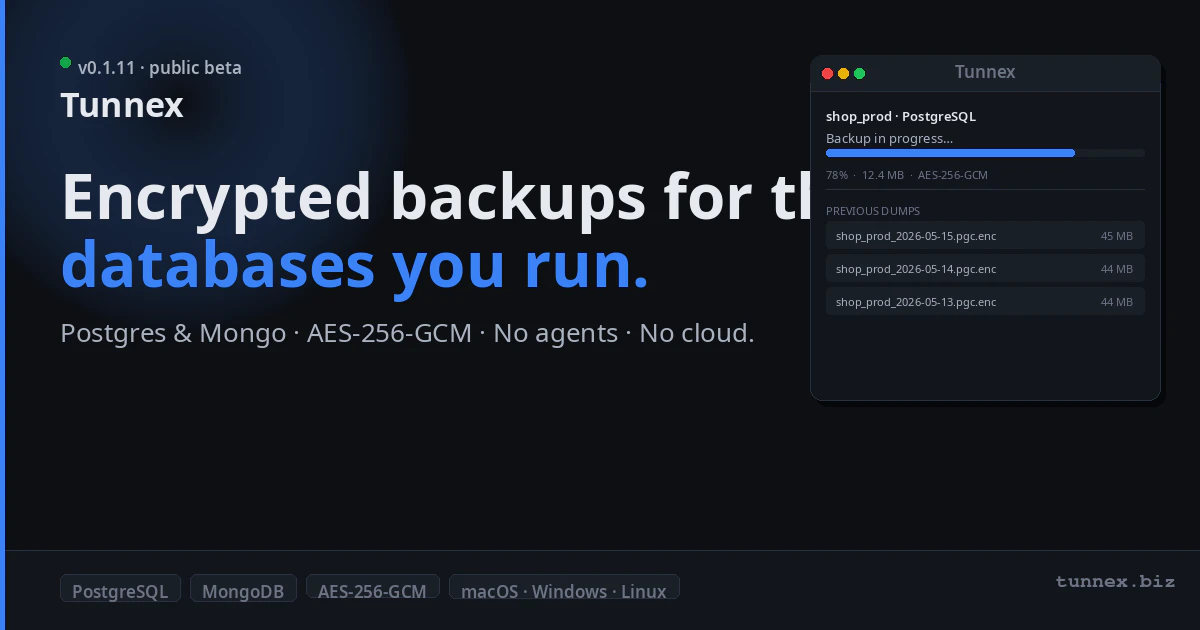Tunnex screenshot 1