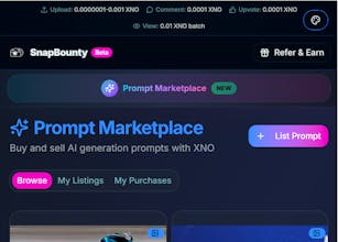 P2P Non-profit Prompts Marketplace gallery image