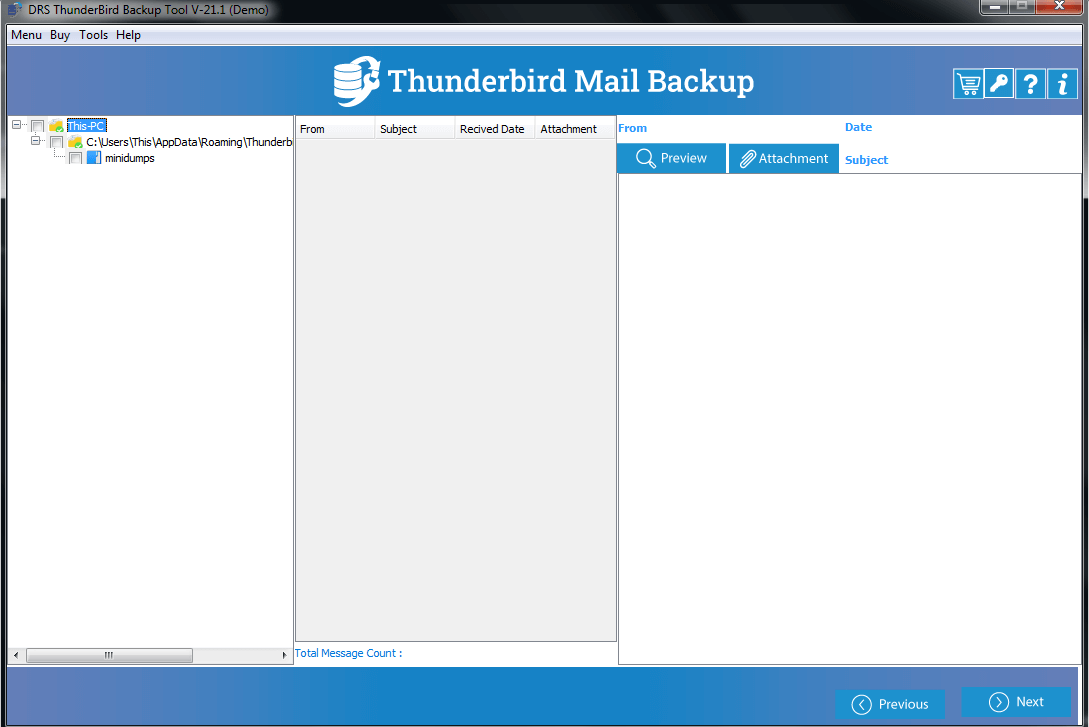 Strumento di backup DRS Thunderbird - Una soluzione di prim'ordine per gli utenti di Thunderbird media 1