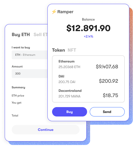 Ramper - Free web3 SDK, onboard users instantly media 2