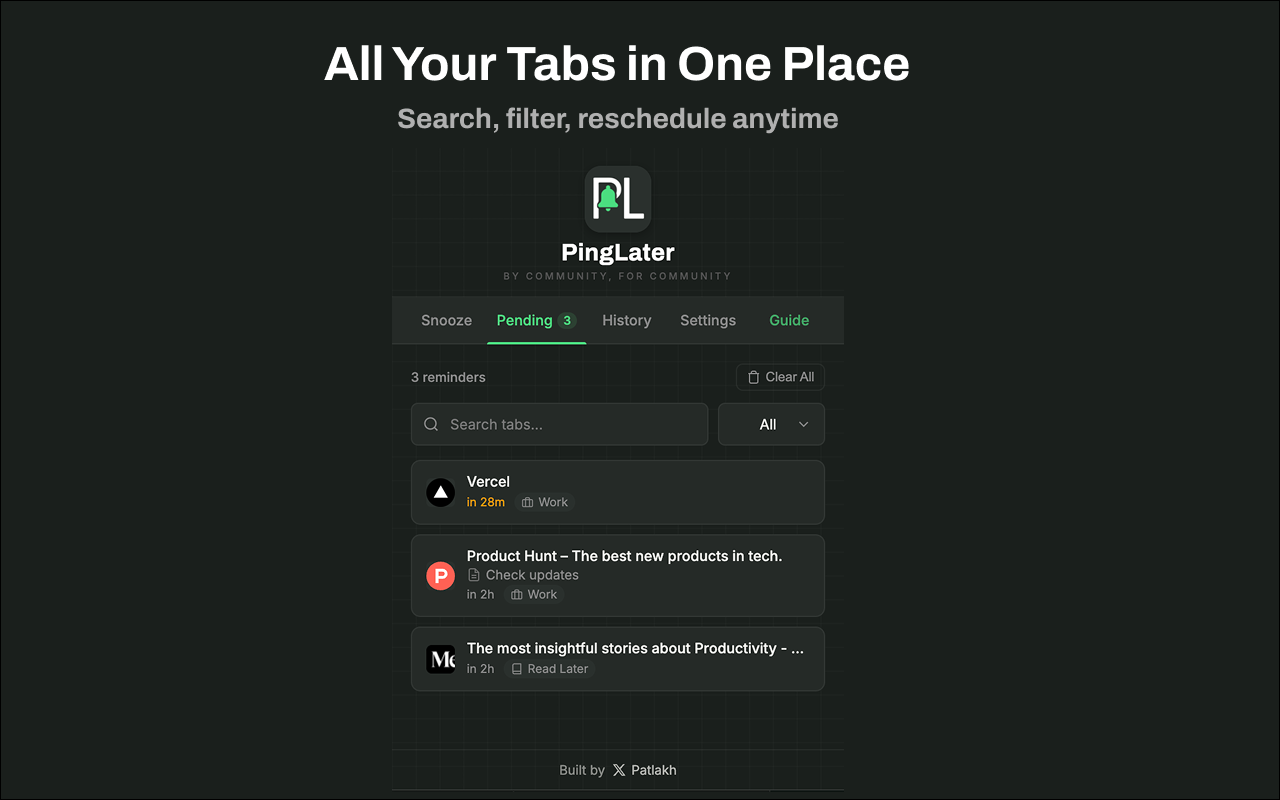 PingLater gallery image