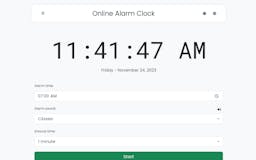 Alarm Clock in your browser media 1