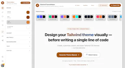 TailwindThemeMaker gallery image