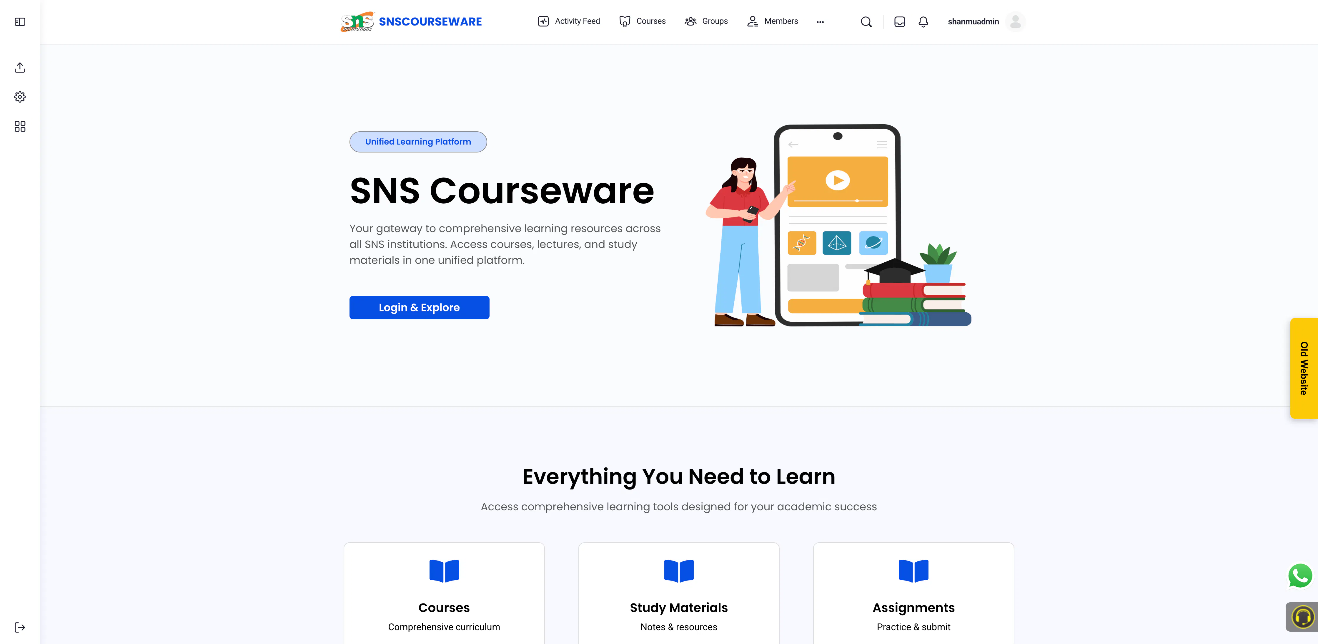 SNS Courseware 專案橫幅