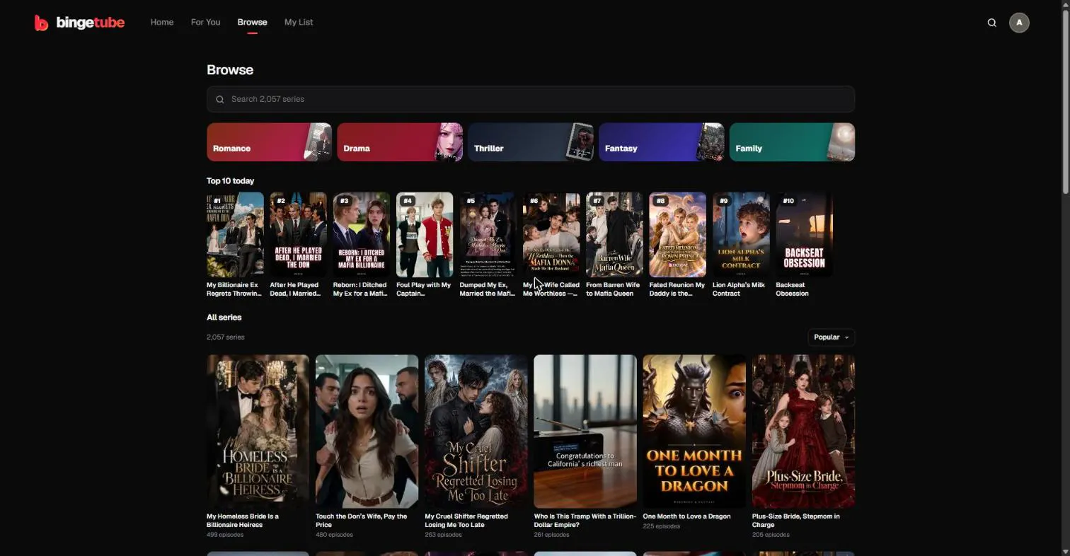 BingeTube gallery image